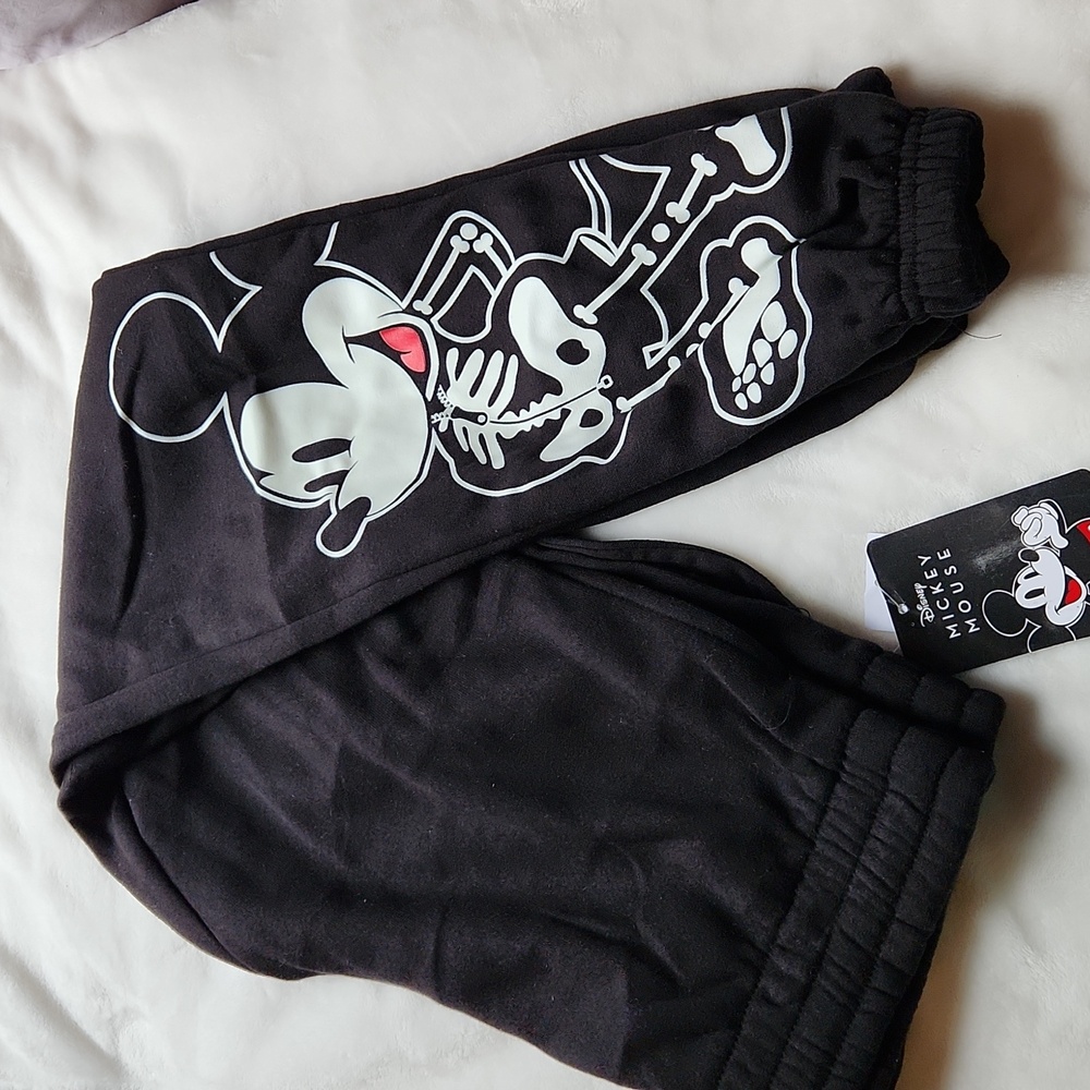 Disney, Mickey Mouse, Halloween Glow in The Dark Fleece Joggers